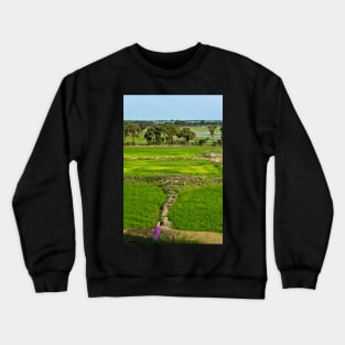 The Rice Terraces of Angkor, Cambodia Crewneck Sweatshirt